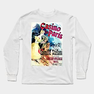 CASINO DE PARIS Camille Stefani Theatre Performance Vintage French Long Sleeve T-Shirt